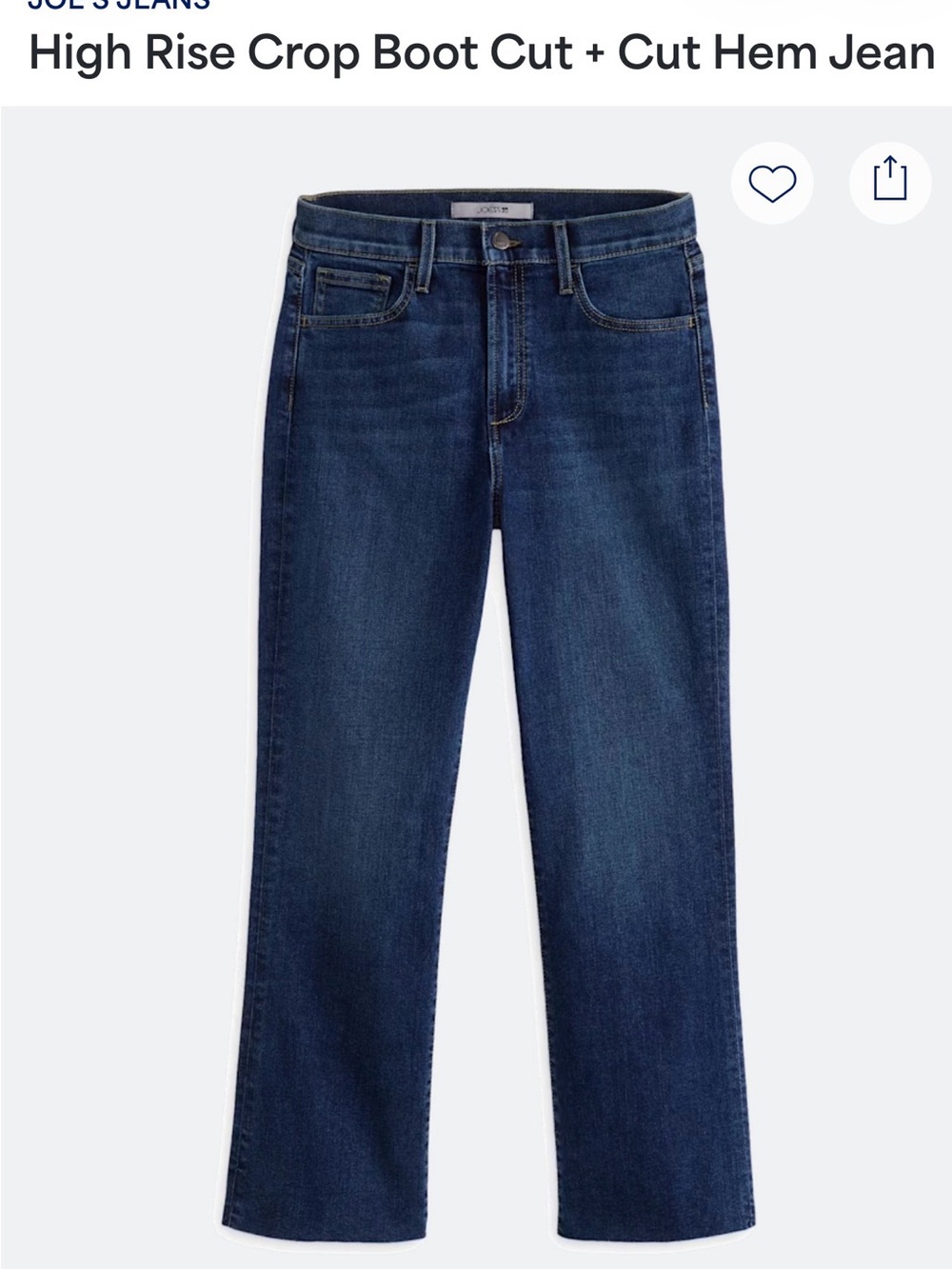 Joe's Jeans Men’s Bootcut Jeans in Dark Blue Wash